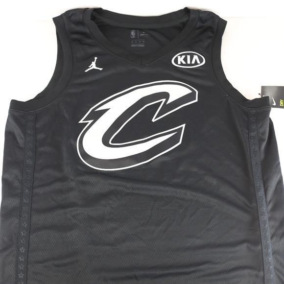 Nike Lebron James Kia All Star Black Basketball Jersey Cavs Lakers NBA - Picture 2 of 8